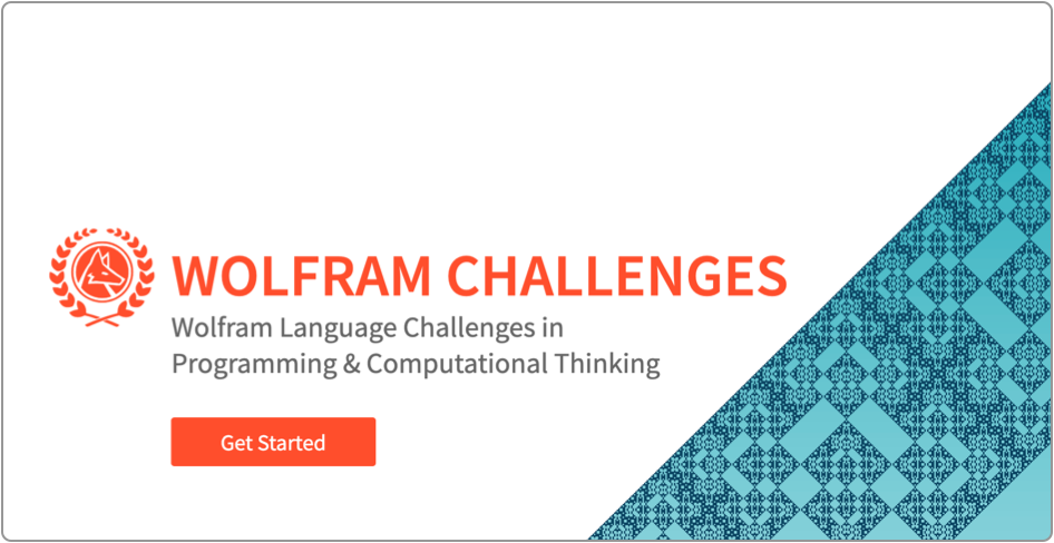 Wolfram Challenges 홈페이지 이미지