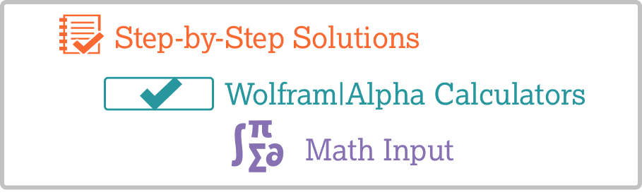 수학용 Wolfram|Alpha 리소스